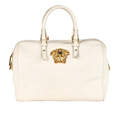 Palazzo Duffle Bag, &pound;495, Handbags, White, Leather, Front view